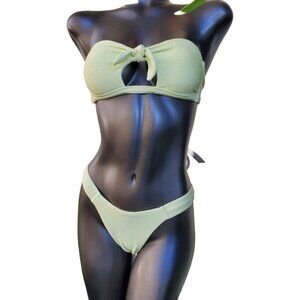 Brazilian Strapless Bikini - Minty Green